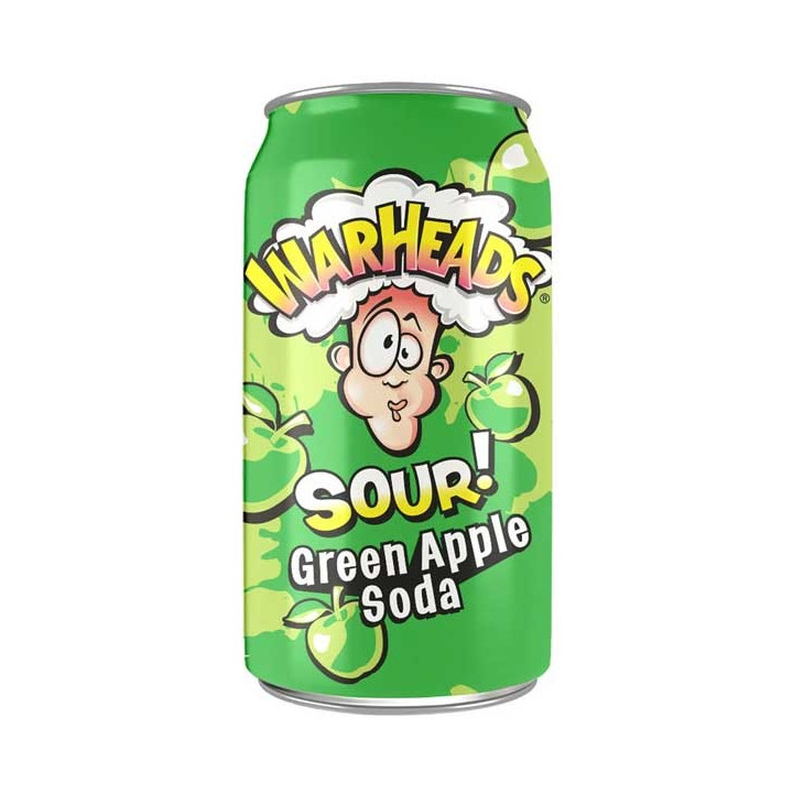 Warheads Sour Green Apple Soda