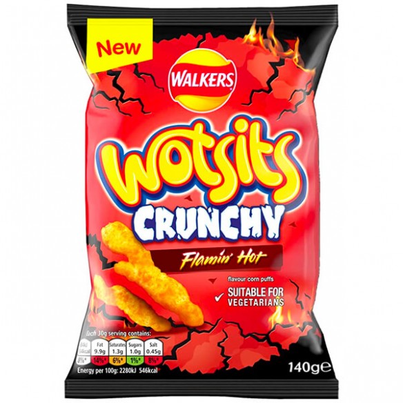 Walkers Wotsits Crunchy Flamin Hot