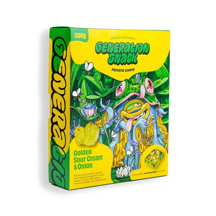 Generation Snack Golden Sour Cream & Onion Potato Chips