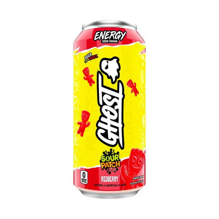 Sour Patch Kids Ghost Redberry Energy Drink