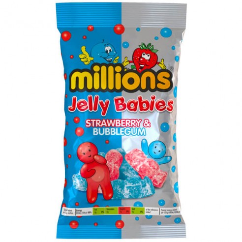 Millions Jelly Babies Strawberry & Bubblegum