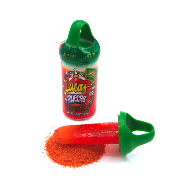 Lucas Muecas Watermelon Flavor Lollipop Chili Powder