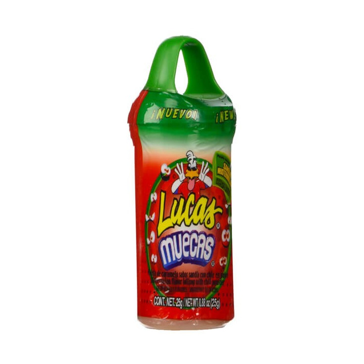Lucas Muecas Watermelon Flavor Lollipop Chili Powder