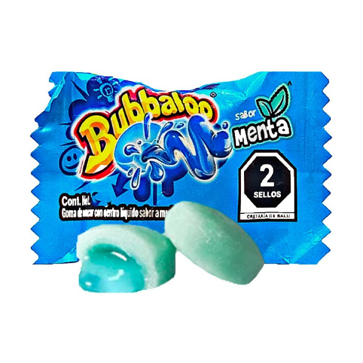 Bubbaloo Menta Mint Chewing Gum