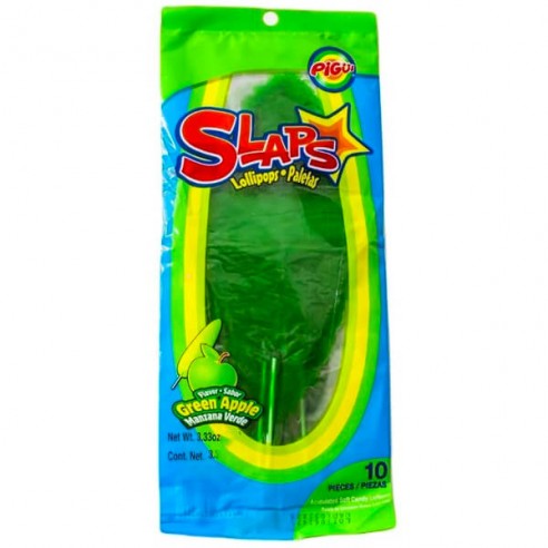 Pigui Slaps Green Apple Lollipops