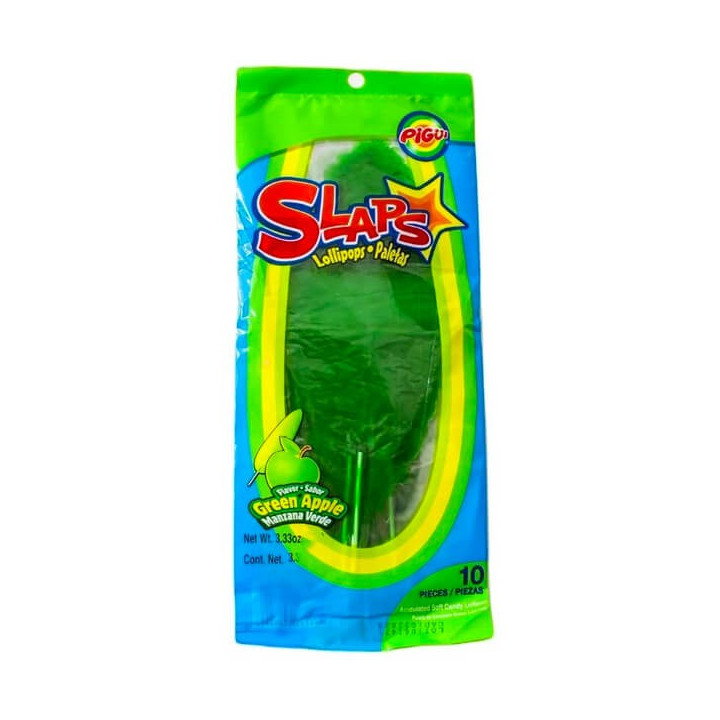 Pigui Slaps Green Apple Lollipops