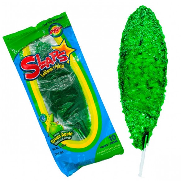 Pigui Slaps Green Apple Lollipops