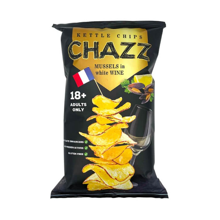 Chazz Kettle Chips Mussels in white wine 18+ Adults Only