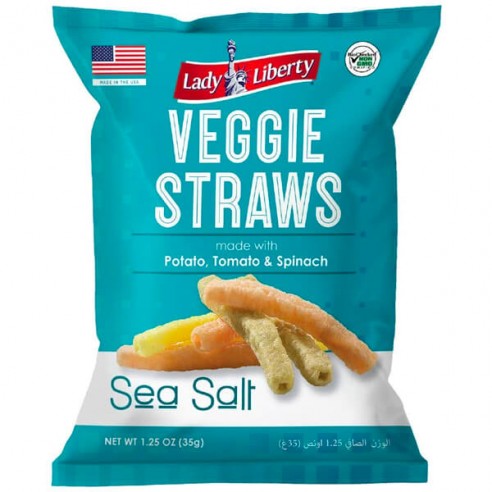 Lady Liberty Veggie Straws Sea Salt