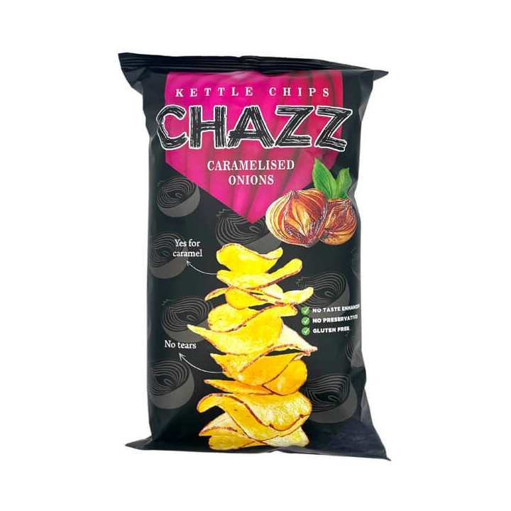 Chazz Kettle Chips Caramelised Onions