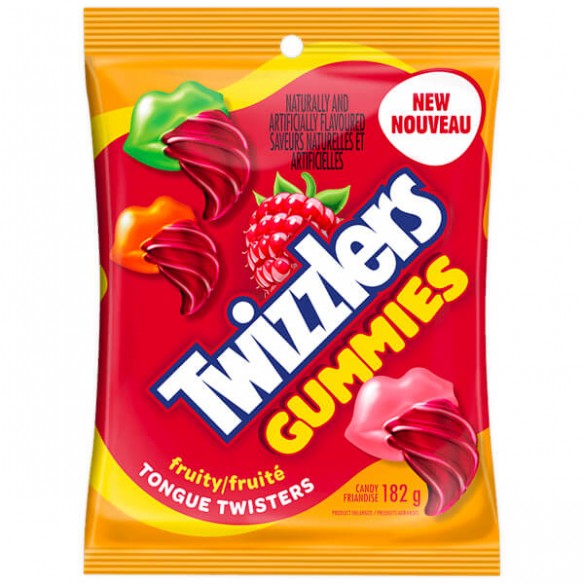 Twizzlers Tongue Twisters Fruity Gummies