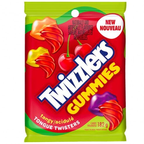 Twizzlers Tongue Twisters Tangy Gummies