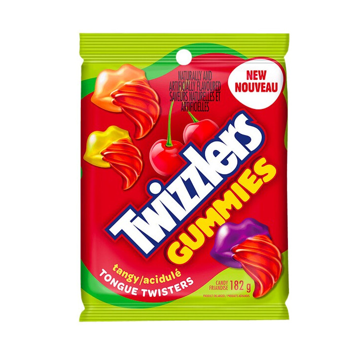 Twizzlers Tongue Twisters Tangy Gummies