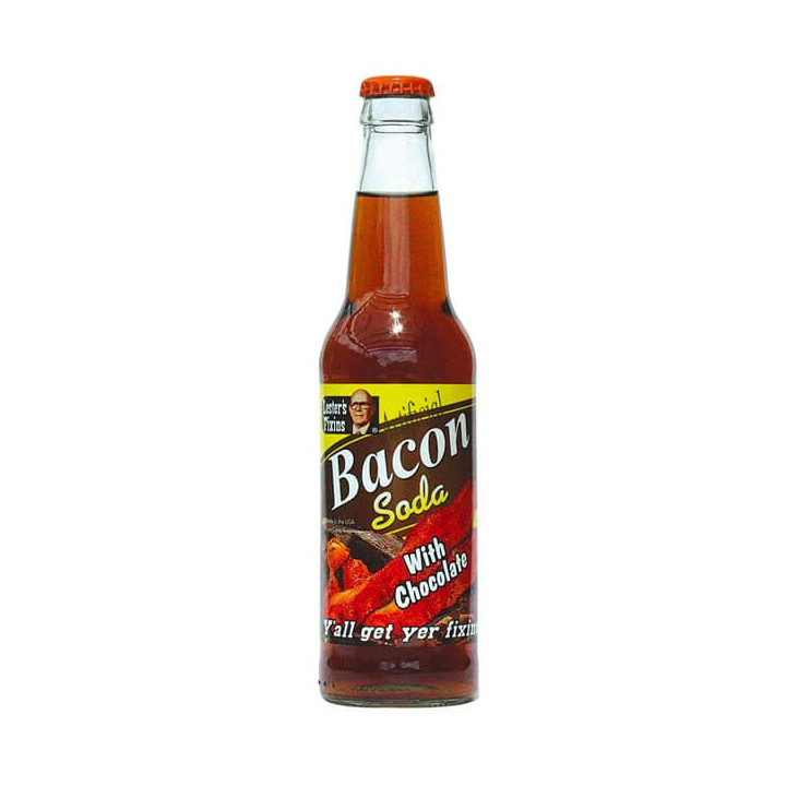Rocket Fizz Lester's Fixins Bacon Chocolate Soda