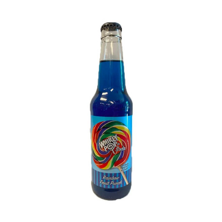 Rocket Fizz Whirly Pop Rainbow Fruit Punch Soda