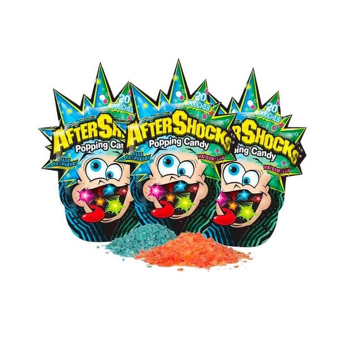 Aftershocks Popping Candy Blue Raspberry Watermelon