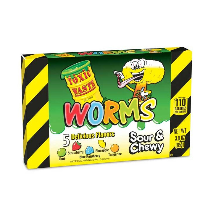 Toxic Waste Worms Sour & Chewy 142 g