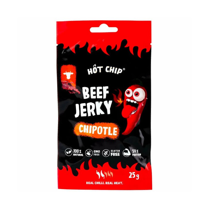 Hot Chip Beef Jerky Chipotle