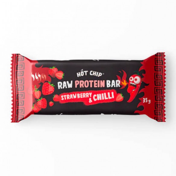 Hot Chip Raw Protein Bar Strawberry & Chilli
