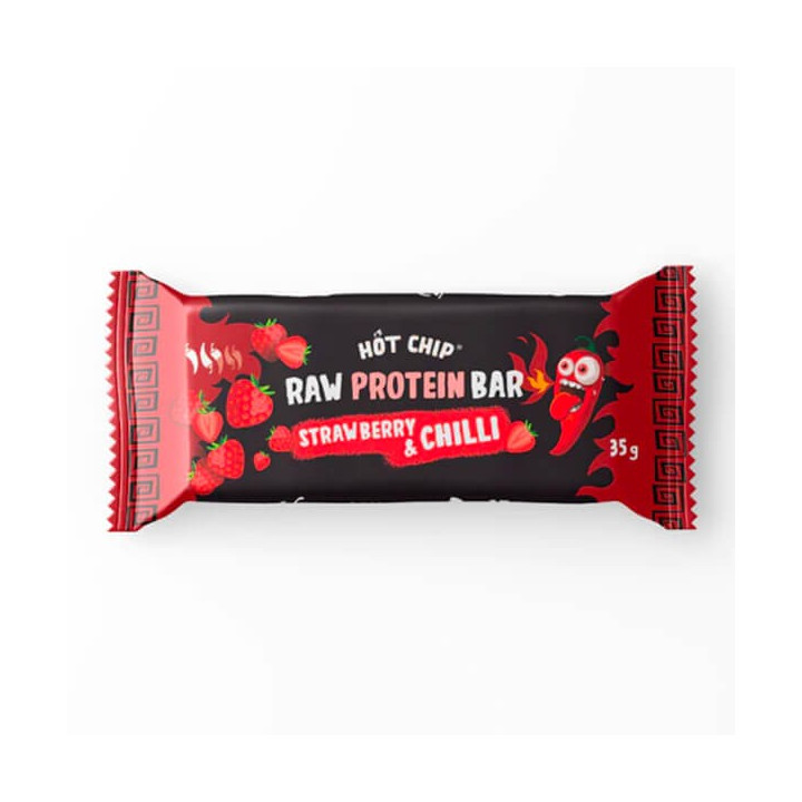 Hot Chip Raw Protein Bar Strawberry & Chilli
