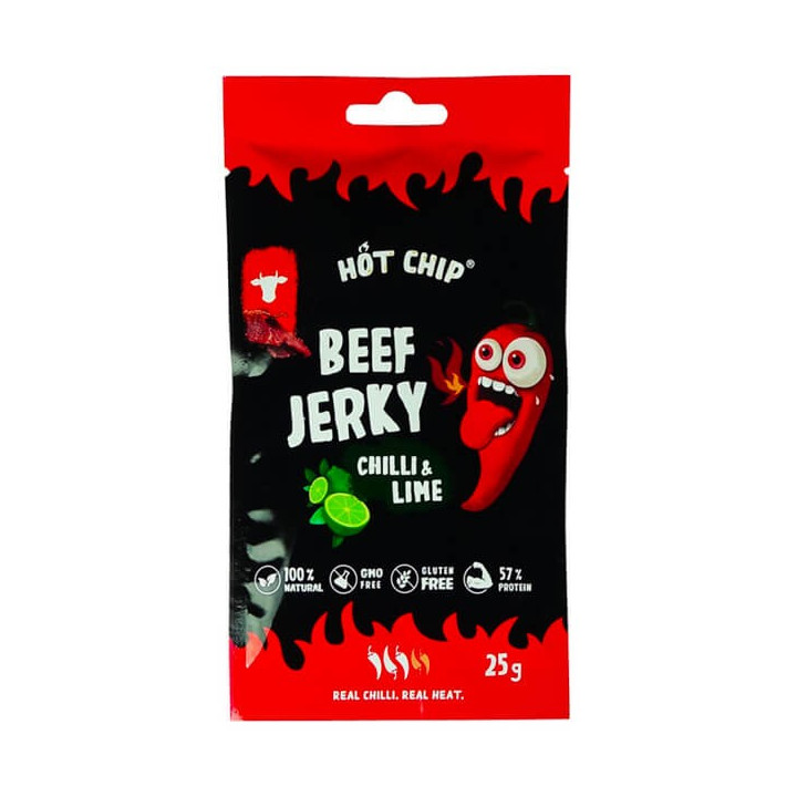 Hot Chip Beef Jerky Chilli & Lime