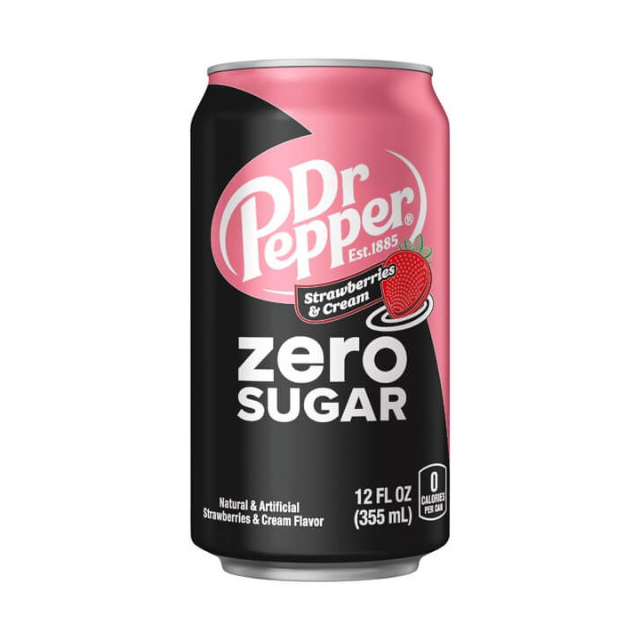Dr Pepper Strawberries & Cream Zero Sugar
