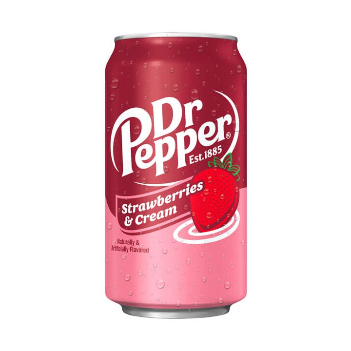 Dr Pepper Strawberries & Cream Soft Drink Soda