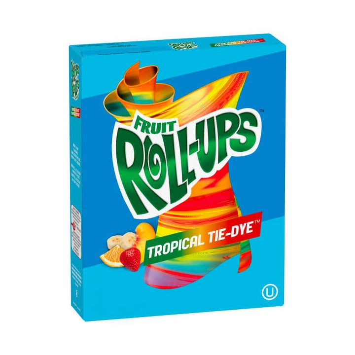 Fruit Roll-Ups Tropical Tie-Dye 8 Pack - 112 g