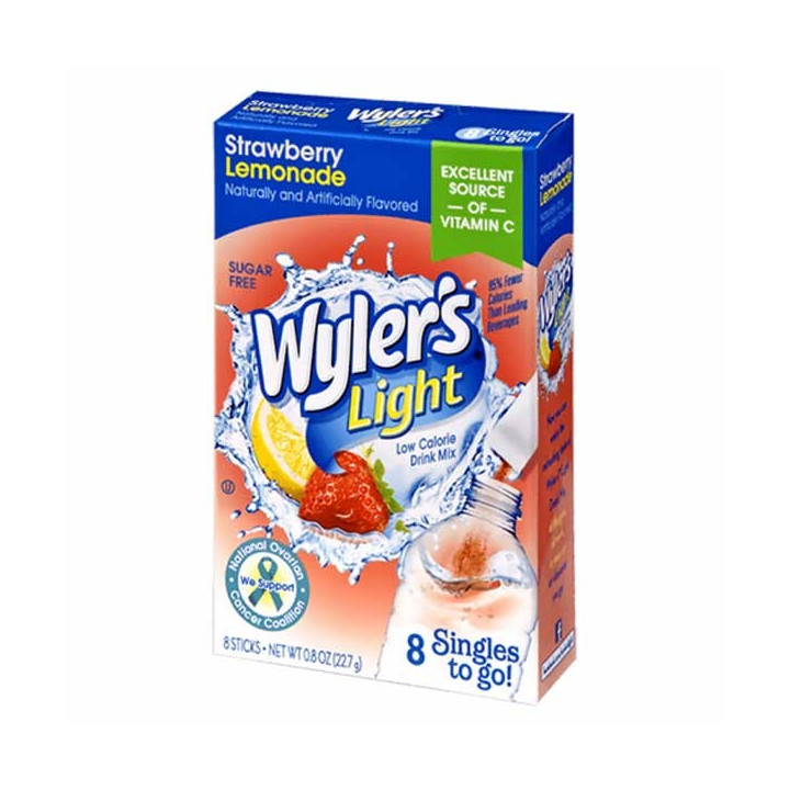 Wyler's Light Strawberry Lemonade Singles To Go