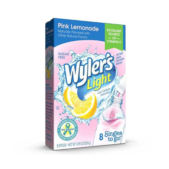 Wyler's Light Pink Lemonade Singles To Go