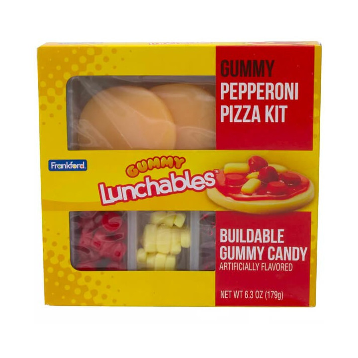 Frankford Gummy Lunchables Gummy Pepperoni Pizza Kit
