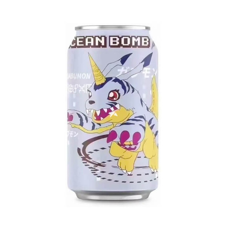 Ocean Bomb Blueberry Flavour Sparkling Water Gabumon