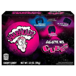WARHEADS Galactic Mix Cubes Sour Sweet & Fruity Chewy Candy