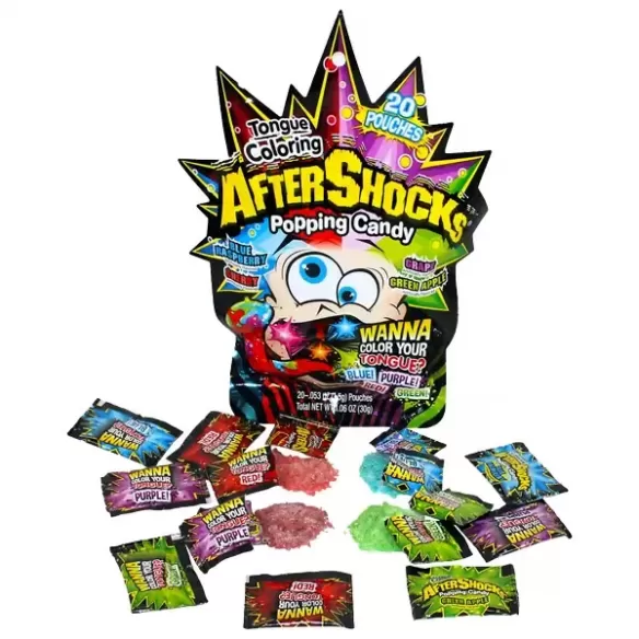 Aftershocks Tongue Coloring Popping Candy Mixed