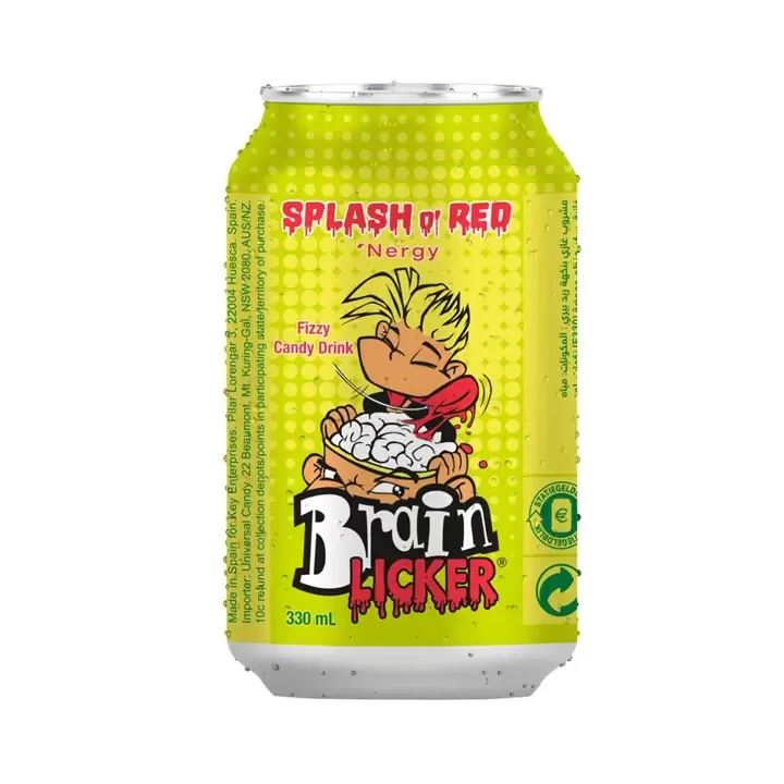 Brain Licker Splash o'Red Fizzy Candy Drink