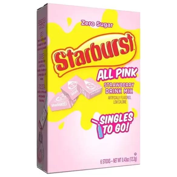Starburst All Pink Strawberry Singles To Go!