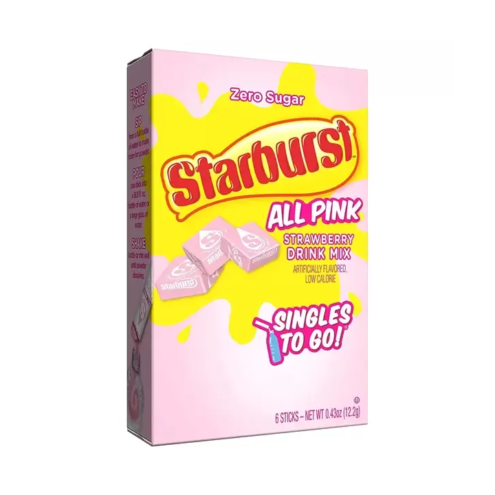 Starburst All Pink Strawberry Singles To Go!