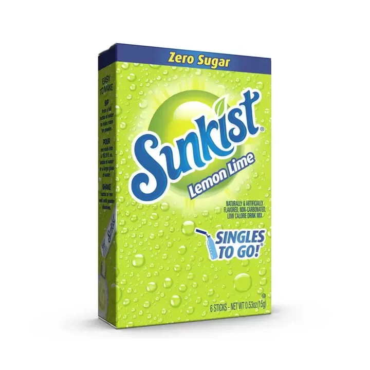 Sunkist Soda Lemon Lime Singles To Go Drink Mix