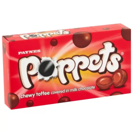Poppets Chewy Toffee Covered in Milk Chocolate