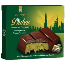 Alyan Dubai Handmade Chocolate Crunchy Knafeh Pistachio