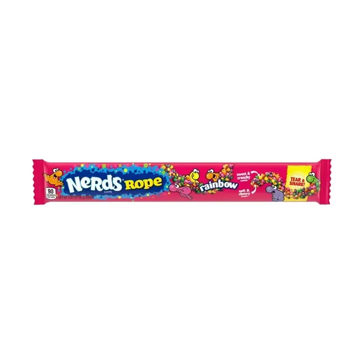 NERDS Rope Candy Rainbow Crunchy & Gummy