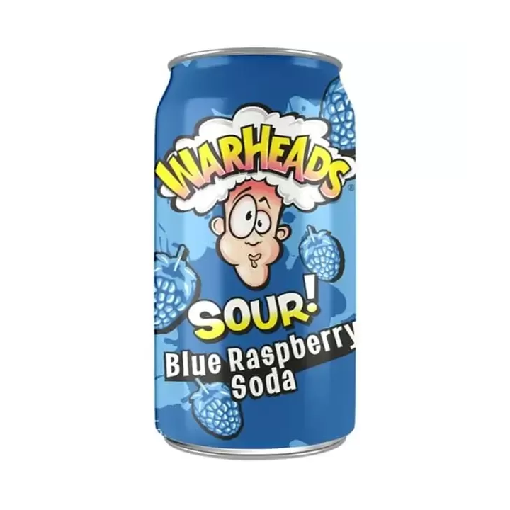 Warheads Sour Blue Raspberry Soda