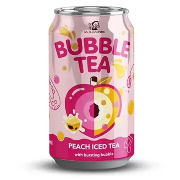Madam Hong Bubble Tea Peach Iced Tea