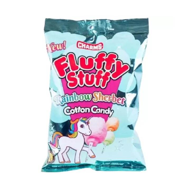 Charms Fluffy Stuff Rainbow Sherbet Cotton Candy
