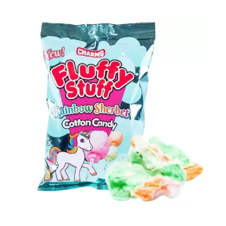 Charms Fluffy Stuff Rainbow Sherbet Cotton Candy