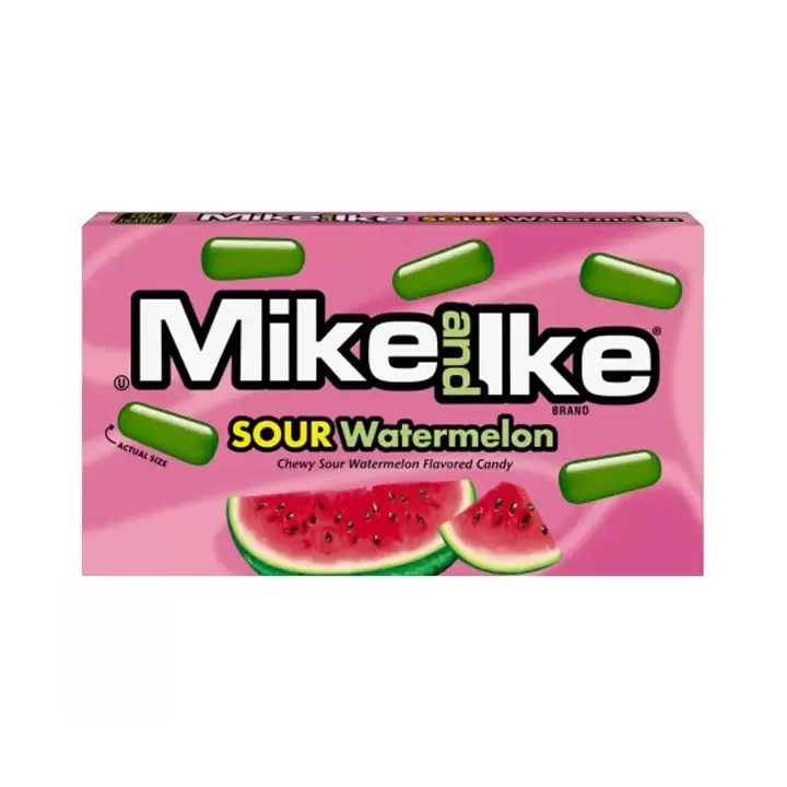 Mike and Ike Sour Watermelon Chewy Candies