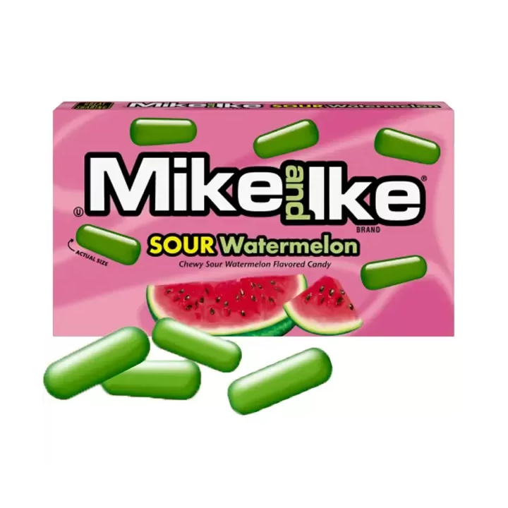 Mike and Ike Sour Watermelon Chewy Candies