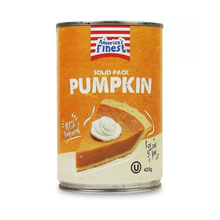 America's Finest Solid Pack Pumpkin 100% Natural