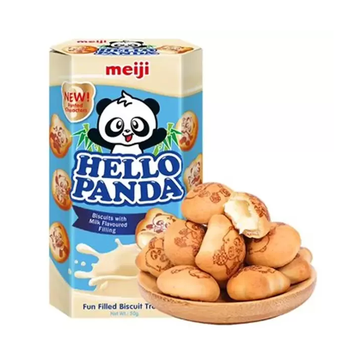 Meiji Hello Panda Milk Biscuit Cream Flavour