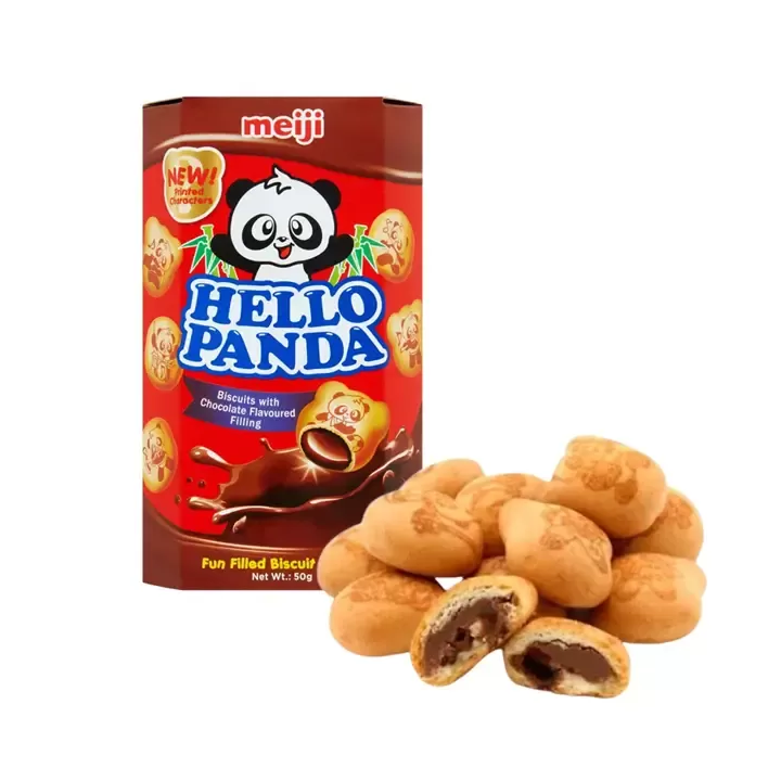 Meiji Hello Panda Chocolate Cream Biscuits